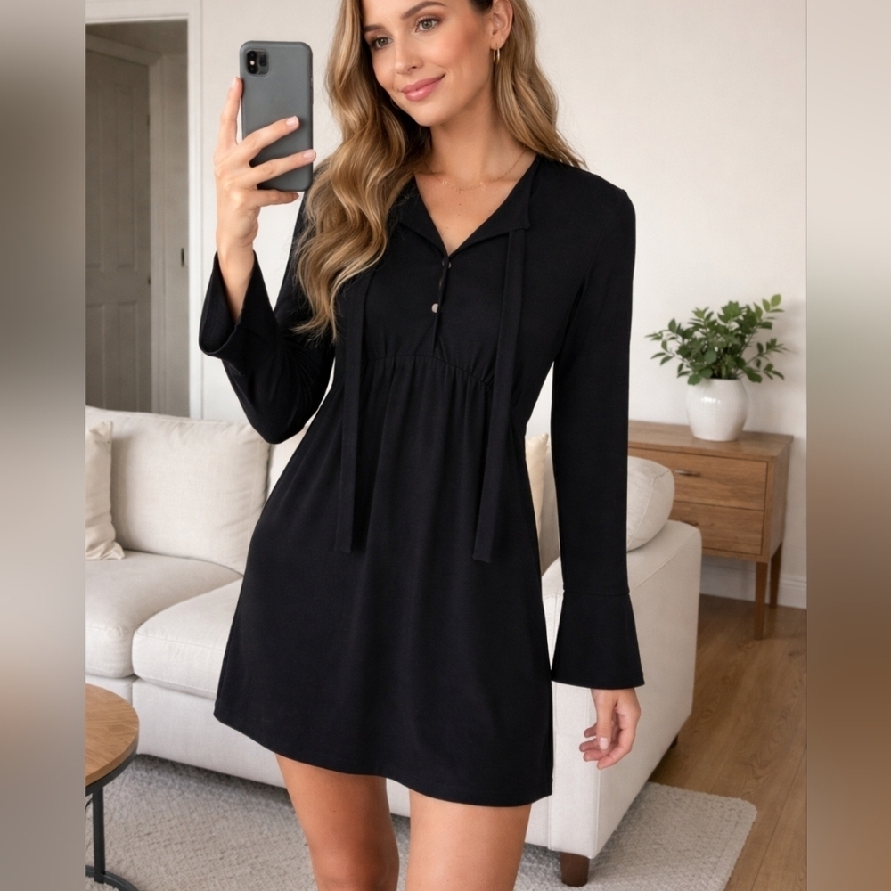 JOËLLE BLACK DRESS SIZE SMALL